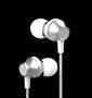 METAL IN-EAR EARPHONE WITH REMOTE AND MIC (SILVER)